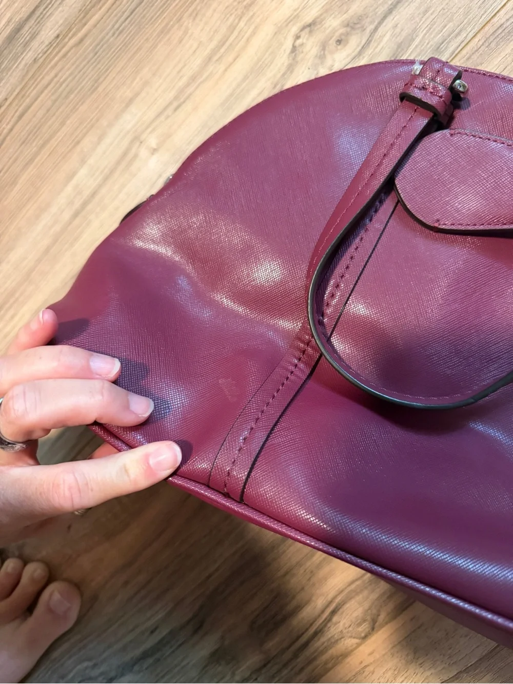 Coach Wine Red Dome Satchel